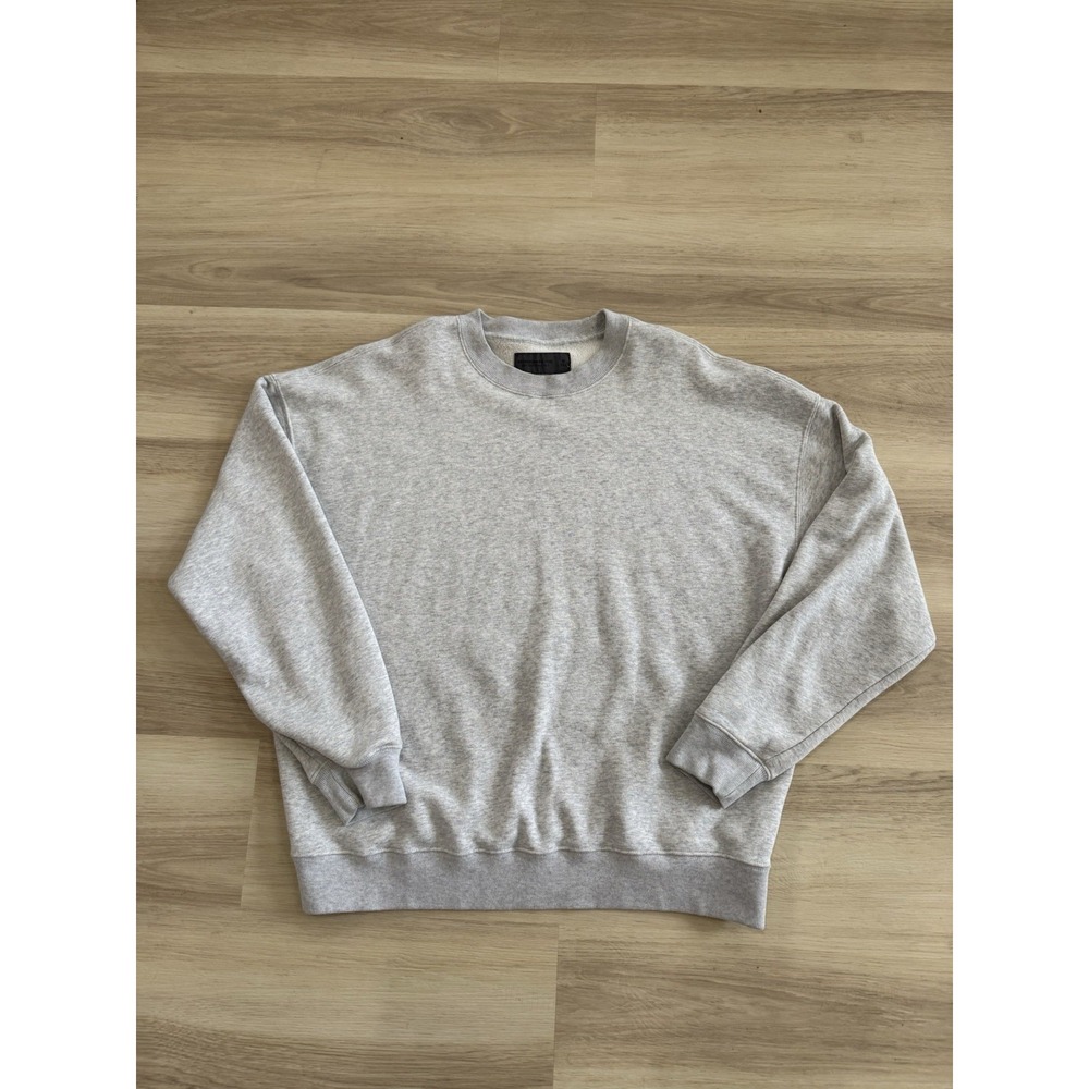 Abercrombie & Fitch Soft A&F Essentials Crewneck Sweatshirt Mens Medium Grey